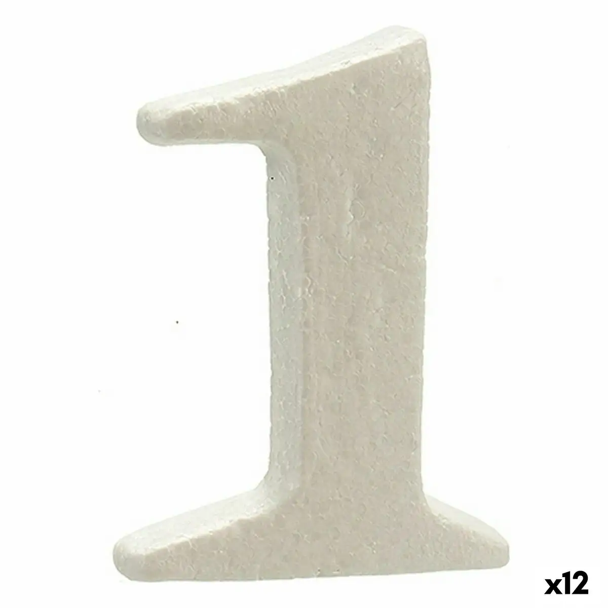 Numero 1 blanc polystyrene 2 x 15 x 10 cm 12 unites _3899. DIAYTAR SENEGAL - Où Chaque Produit a sa Place. Parcourez notre catalogue et choisissez des articles qui s'intègrent parfaitement à votre style et à votre espace.