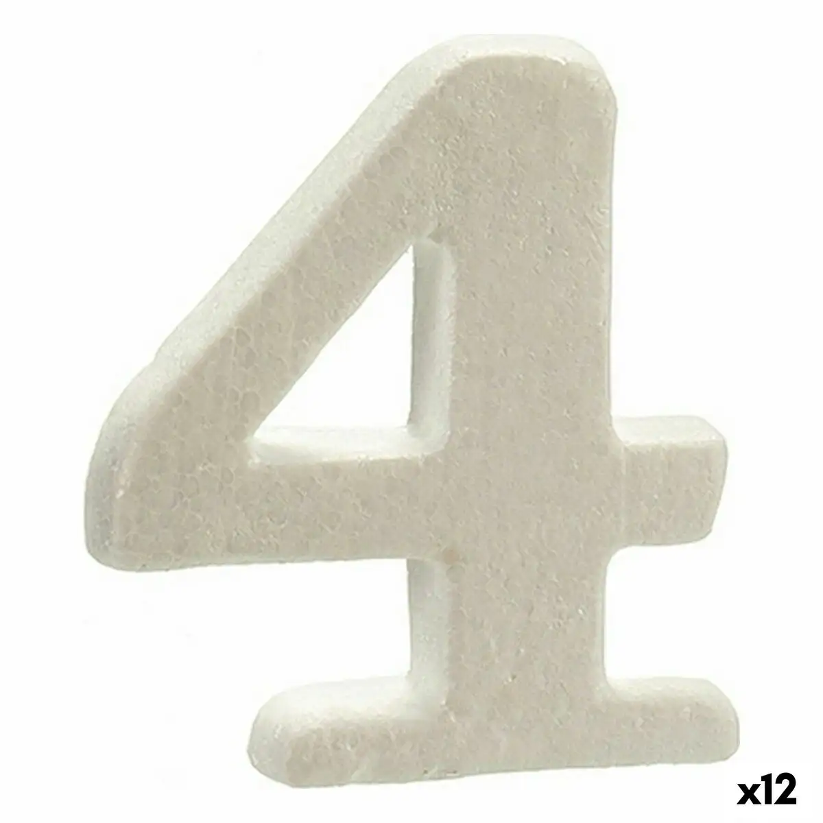 Numero 4 blanc polystyrene 2 x 15 x 10 cm 12 unites _5953. Découvrez DIAYTAR SENEGAL - Là où Votre Shopping Prend Vie. Plongez dans notre vaste sélection et trouvez des produits qui ajoutent une touche spéciale à votre quotidien.