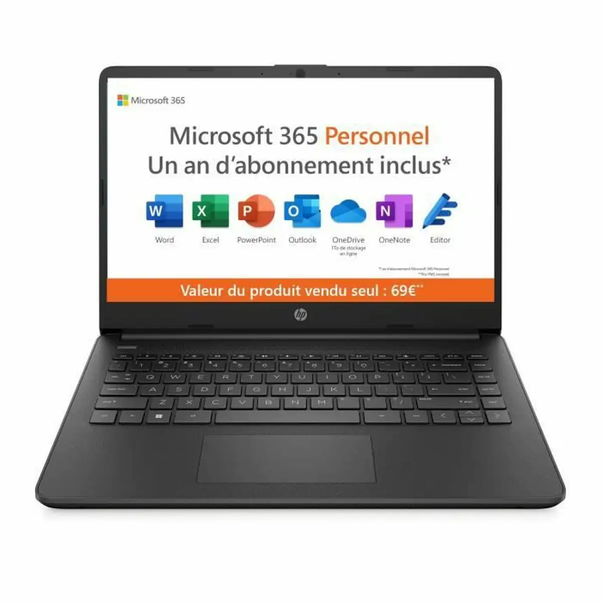 Ordinateur portable hp dq0075nf intel celeron n4120 4 gb ram 14 128 gb azerty francais_2510. DIAYTAR SENEGAL - Là où Choisir est un Acte d'Amour pour la Culture Sénégalaise. Explorez notre gamme et choisissez des produits qui célèbrent la richesse de notre patrimoine.