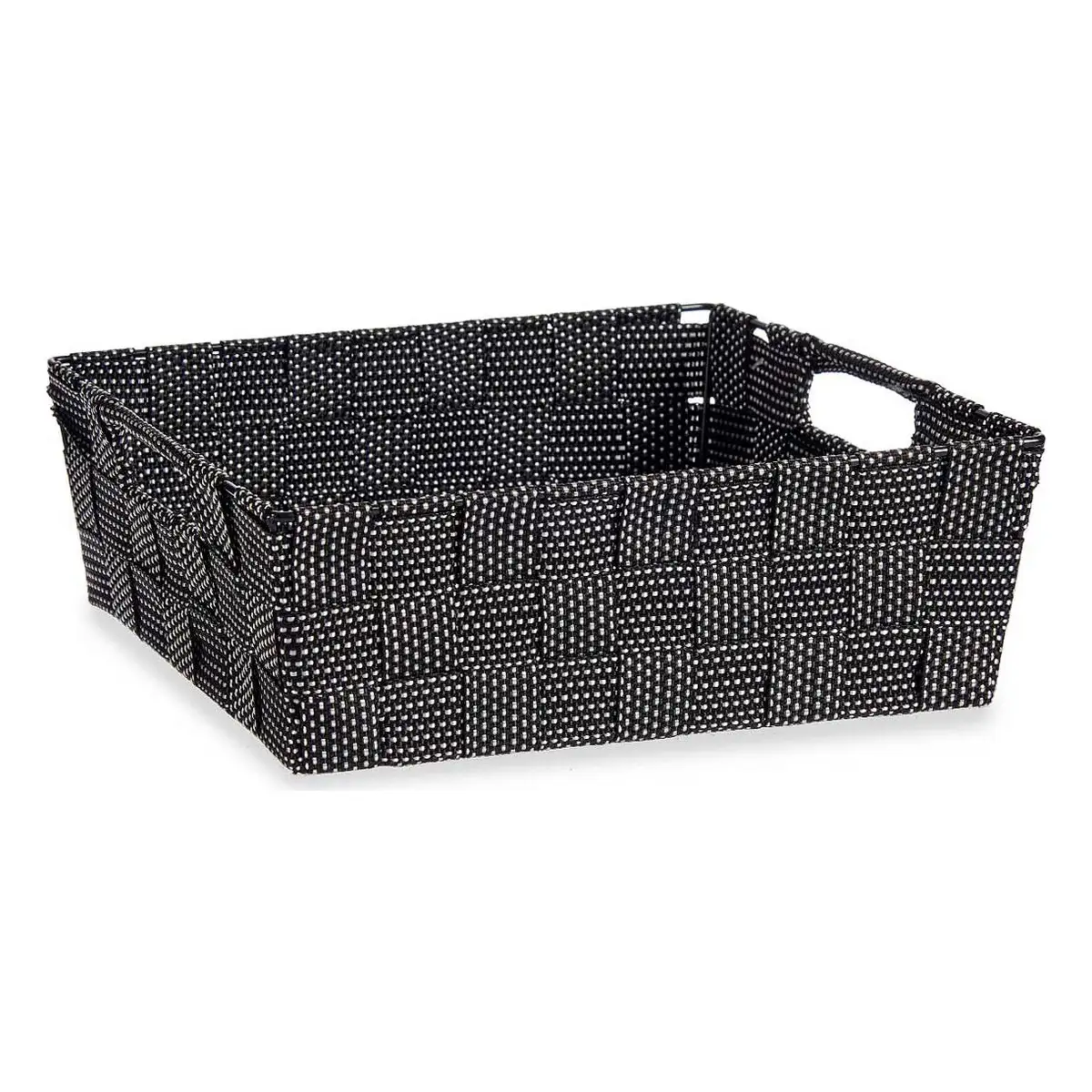 Panier 23 x 8 x 27 cm noir 3 l_3896. DIAYTAR SENEGAL - Là où le Shopping devient une Fête des Sens. Plongez dans notre univers et choisissez des produits qui éveillent votre goût pour l'esthétique et l'authenticité.