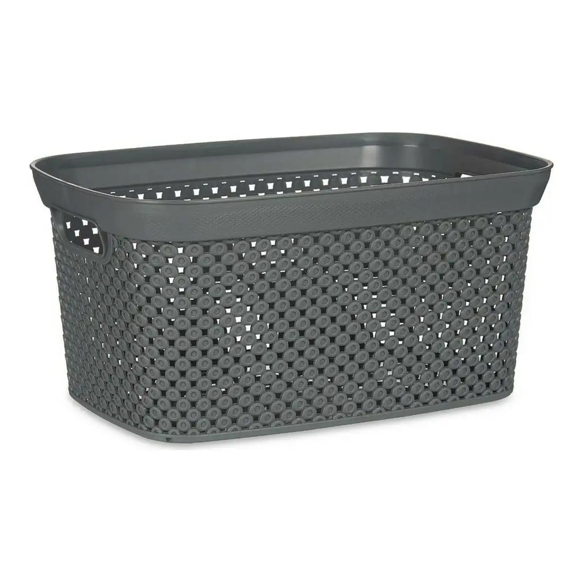 Panier 24 x 17 x 35 cm anthracite plastique_6856. DIAYTAR SENEGAL - Votre Oasis de Shopping en Ligne. Explorez notre boutique et découvrez des produits qui ajoutent une touche de magie à votre quotidien.