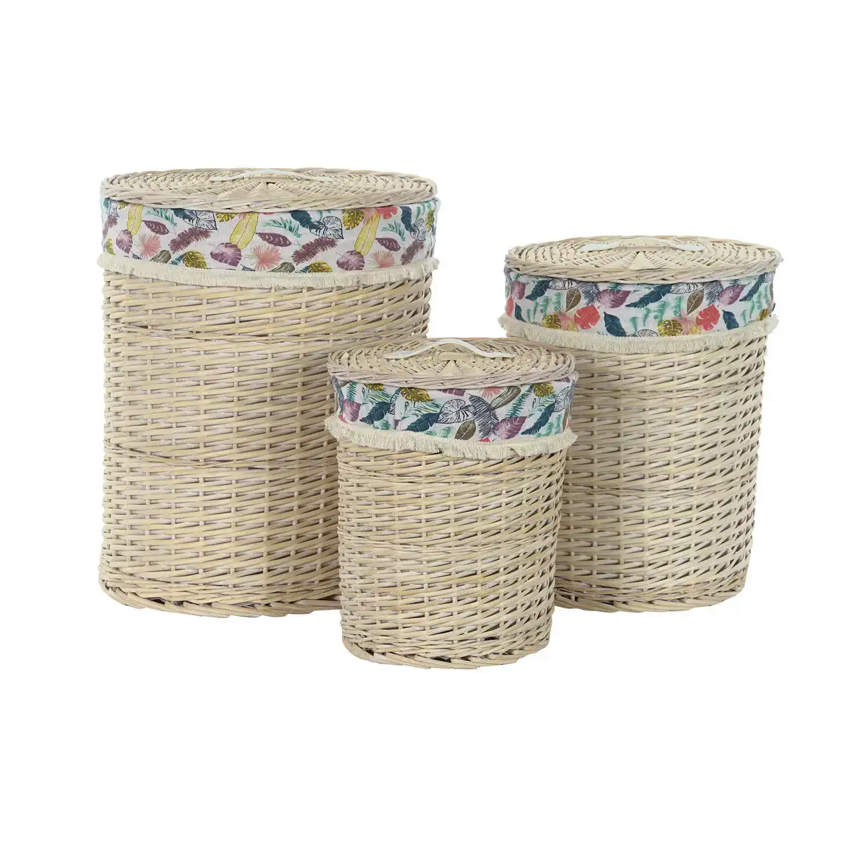 Panier a linge dkd home decor 46 x 46 x 56 cm naturel metal multicouleur osier 30 x 40 cm 3 pieces_1284. Entrez dans le Monde Éclectique de DIAYTAR SENEGAL. Explorez nos catégories et dénichez des trésors qui reflètent la richesse et l'authenticité du Sénégal.