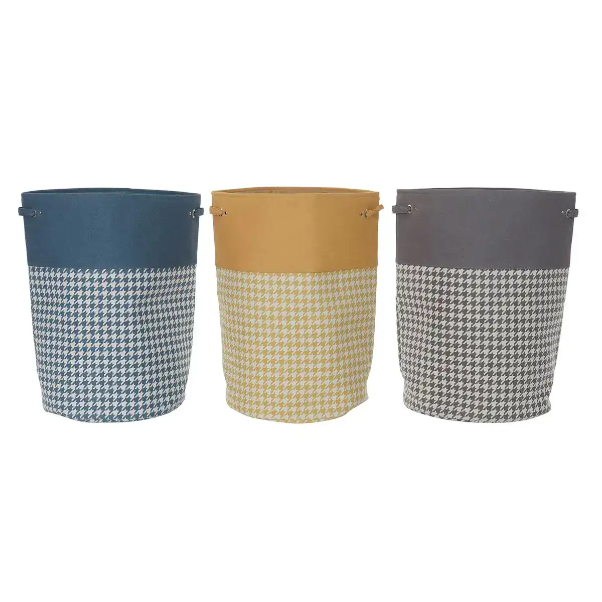 Panier a linge dkd home decor pied de coq metal jaune bleu gris multicouleur 30 x 40 cm 40 x 40 x 60 cm 3 unites _1180. DIAYTAR SENEGAL - L'Art du Shopping Sublime. Naviguez à travers notre catalogue et choisissez parmi des produits qui ajoutent une touche raffinée à votre vie quotidienne.