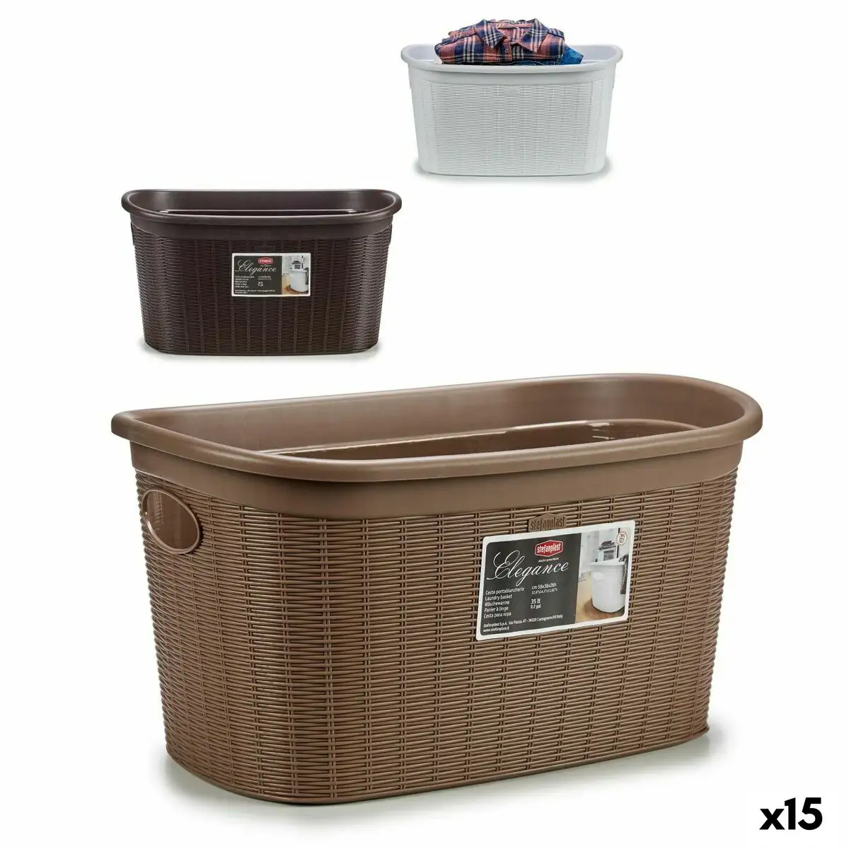 Panier a linge stefanplast elegance plastique 35 l 37 x 26 x 57 5 cm 15 unites _9807. DIAYTAR SENEGAL - Là où la Découverte est au Rendez-vous. Plongez dans notre catalogue et trouvez des articles qui éveilleront votre curiosité et élargiront vos horizons.