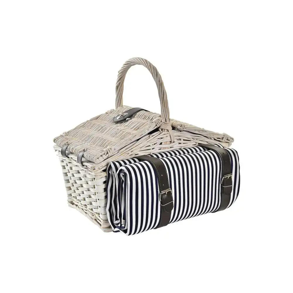 Panier dkd home decor osier pique nique bleu polyester blanc 40 x 40 x 42 cm _8110. Bienvenue sur DIAYTAR SENEGAL - Où Chaque Détail compte. Plongez dans notre univers et choisissez des produits qui ajoutent de l'éclat et de la joie à votre quotidien.