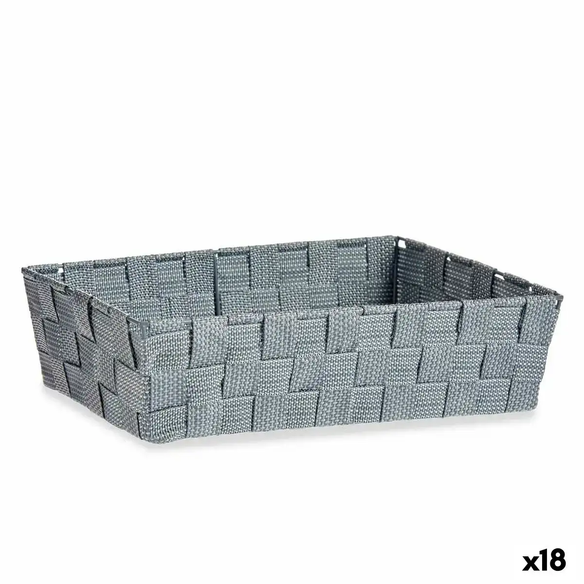 Panier multi usages gris tissu 3 8 l 34 x 8 5 x 21 cm 18 unites _6978. Bienvenue chez DIAYTAR SENEGAL - Où Votre Shopping Prend Vie. Découvrez notre univers et dénichez des trésors qui ajoutent de la couleur à votre quotidien.