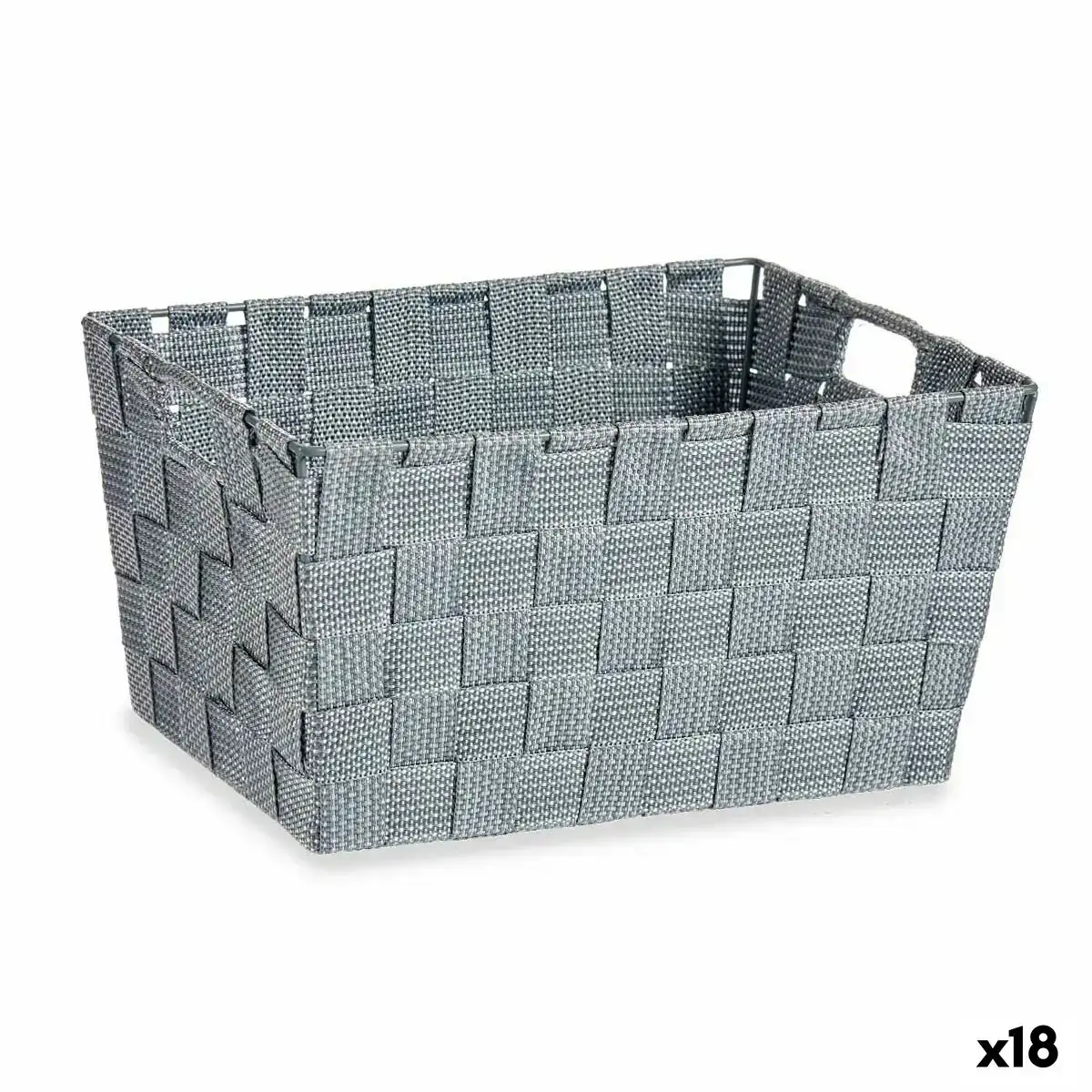 Panier multi usages gris tissu 5 l 30 4 x 14 x 20 cm 18 unites _5560. DIAYTAR SENEGAL - Là où les Possibilités sont Infinies. Parcourez nos catégories et laissez-vous séduire par des produits qui enrichiront votre quotidien, du pratique à l'esthétique.