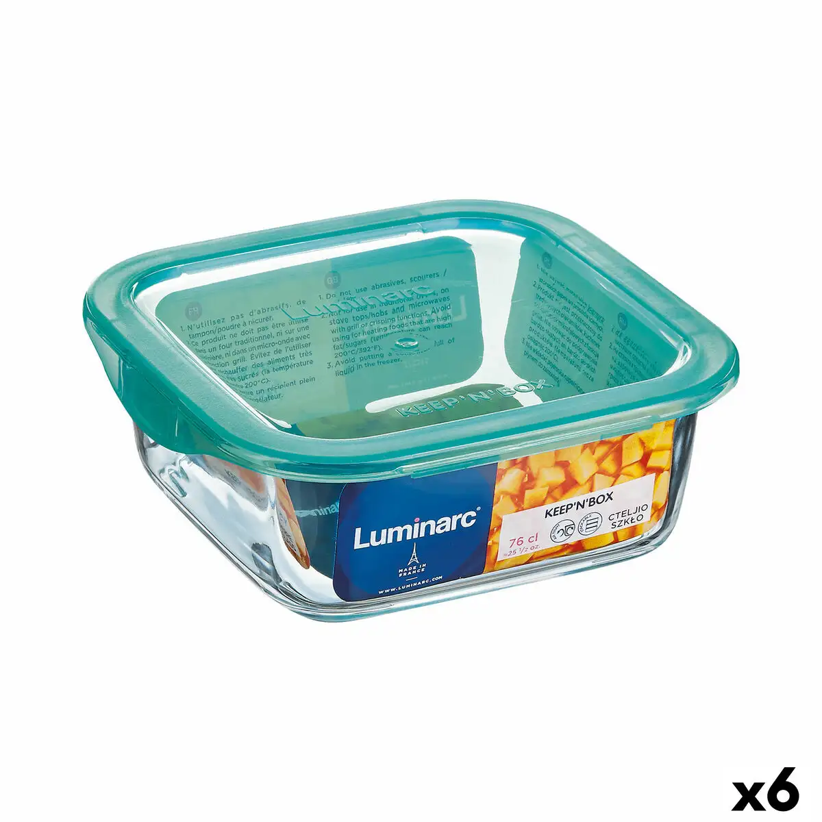 Panier repas carre avec couvercle luminarc keep n lagon 10 x 5 4 cm turquoise 380 ml bicolore verre 6 unites _1857. DIAYTAR SENEGAL - Votre Destination pour un Shopping Inégalé. Naviguez à travers notre sélection minutieuse pour trouver des produits qui répondent à tous vos besoins.