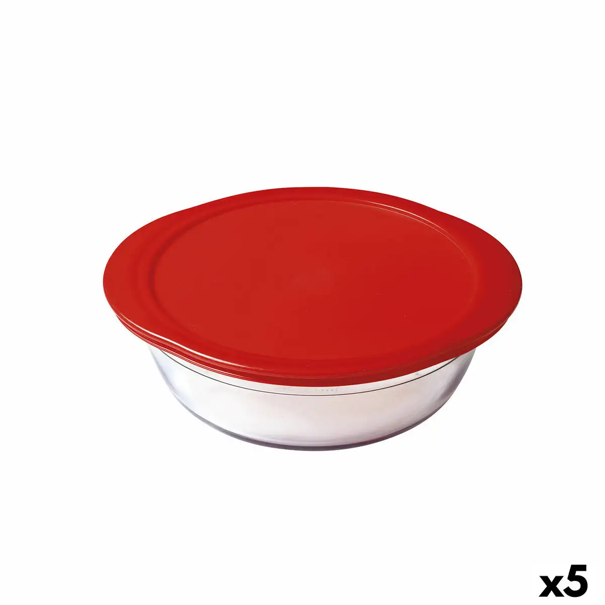 Panier repas rond avec couvercle o cuisine cook store rouge 350 ml 15 x 15 x 5 cm silicone verre 5 unites _2120. Votre Destination de Choix: DIAYTAR SENEGAL - Où l'Authenticité Rencontre la Commodité. Faites l'expérience de magasiner en ligne pour des articles qui incarnent la richesse culturelle et la modernité du Sénégal.