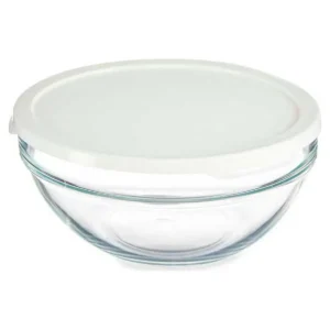 Panier repas rond avec couvercle plastique verre 1700 ml _3209. DIAYTAR SENEGAL - Où Chaque Produit est une Promesse de Qualité. Explorez notre boutique en ligne et choisissez des produits qui répondent à vos exigences élevées.