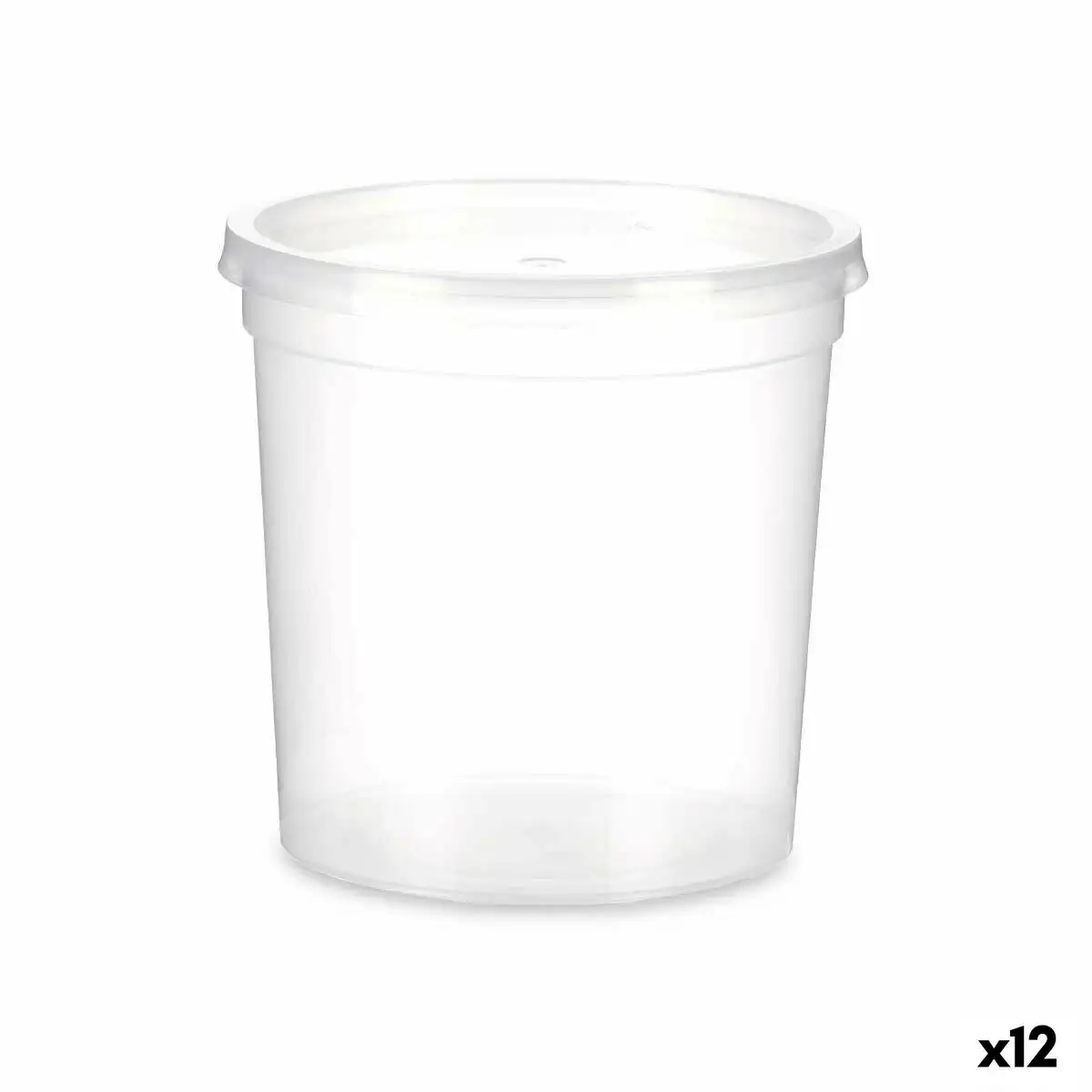 Panier repas rond avec couvercle transparent polypropylene 1 l 12 5 x 12 5 x 12 5 cm 12 unites _7851. DIAYTAR SENEGAL - Où Chaque Sélection est une Victoire. Découvrez notre boutique en ligne et trouvez des articles qui vous rendent la vie plus belle, un choix à la fois.