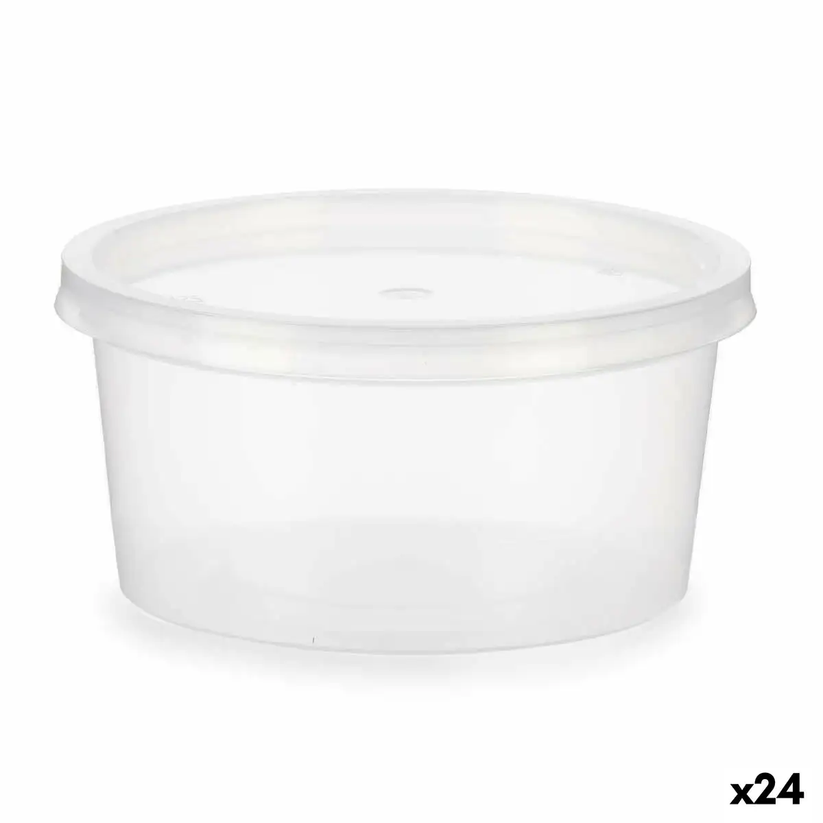 Panier repas rond avec couvercle transparent polypropylene 500 ml 12 5 x 6 2 x 12 5 cm 24 unites _5444. DIAYTAR SENEGAL - Où Choisir est un Plaisir Responsable. Explorez notre boutique en ligne et adoptez des produits qui reflètent notre engagement envers la durabilité.