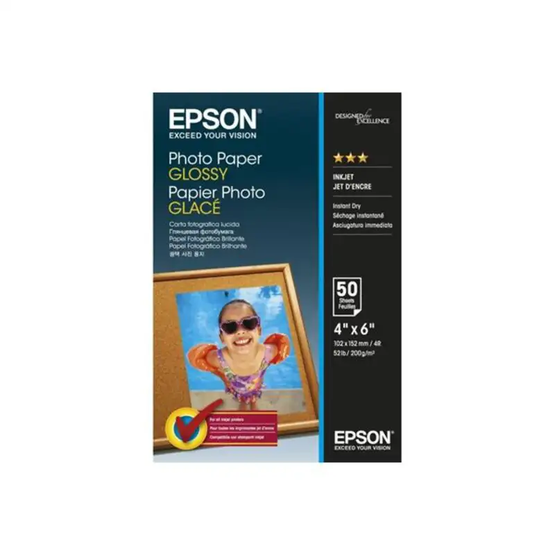 Papier epson c13s042547 brillo 10 x 15 cm _6490. DIAYTAR SENEGAL - Où Chaque Produit est une Promesse de Qualité. Explorez notre boutique en ligne et choisissez des produits qui répondent à vos exigences élevées.