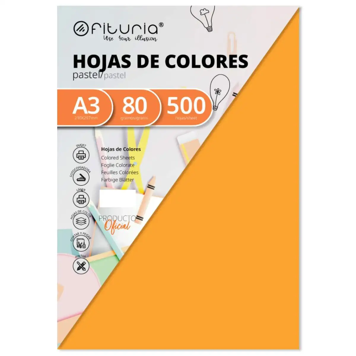 Papier pour imprimante fabrisa orange a3 500 volets_9359. DIAYTAR SENEGAL - Votre Destination Shopping d'Exception. Parcourez nos rayons virtuels et choisissez des produits qui incarnent l'excellence et la diversité.