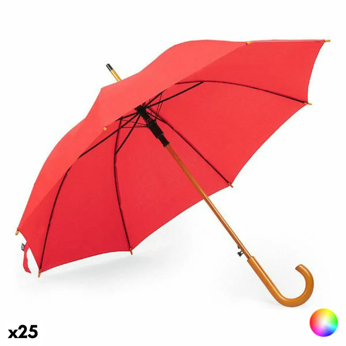 Parapluie 146316 bois plastique recycle 25 unites _5058. DIAYTAR SENEGAL - Votre Boutique en Ligne, Votre Histoire. Explorez notre sélection et découvrez des produits qui reflètent votre parcours et vos aspirations, un achat à la fois.