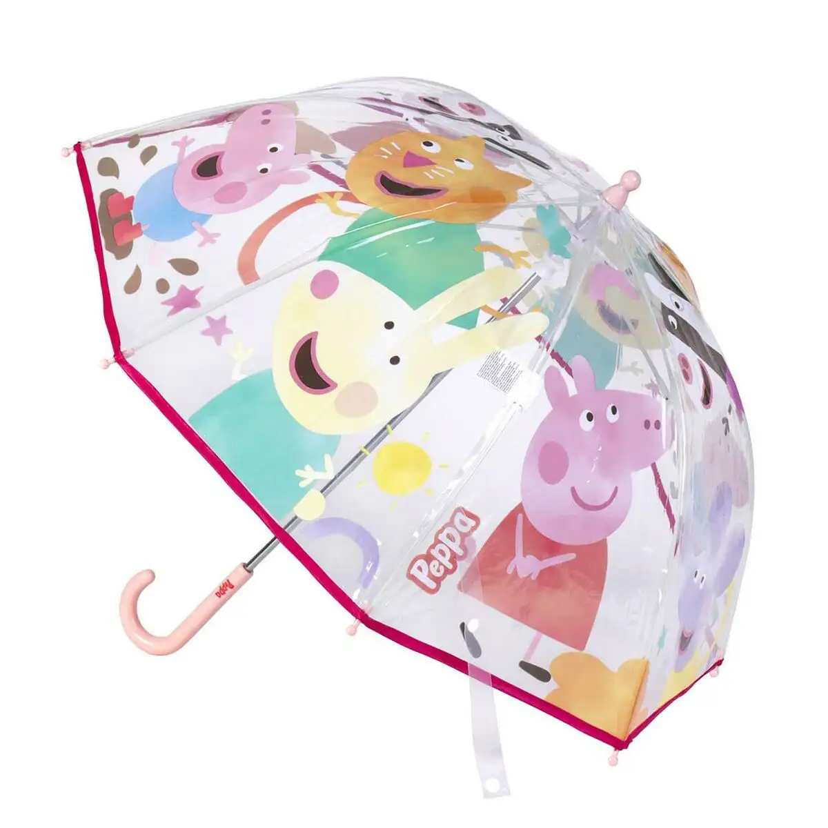 Parapluie peppa pig o 71 cm multicouleur_3806. DIAYTAR SENEGAL - L'Art de Vivre en Couleurs et en Styles. Parcourez notre sélection et trouvez des articles qui reflètent votre personnalité et votre goût pour la vie.