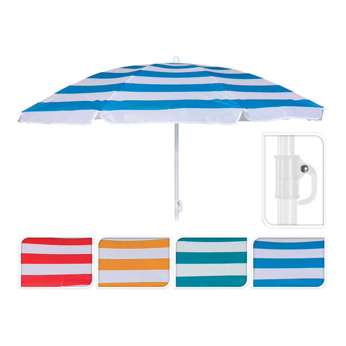 Parasol plage o 145 cm 180 cm mediterraneen_4849. Plongez dans l'Expérience DIAYTAR SENEGAL - Où Chaque Produit a une Histoire. Explorez notre boutique en ligne pour trouver des articles qui incarnent la passion et la créativité du Sénégal.