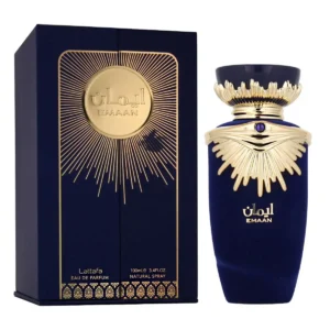 Parfum unisexe lattafa edp emaan 100 ml_4819. Bienvenue sur DIAYTAR SENEGAL - Votre Destination Shopping à la Sénégalaise. Explorez notre boutique en ligne et découvrez une gamme variée de produits qui capturent l'esprit du Sénégal.