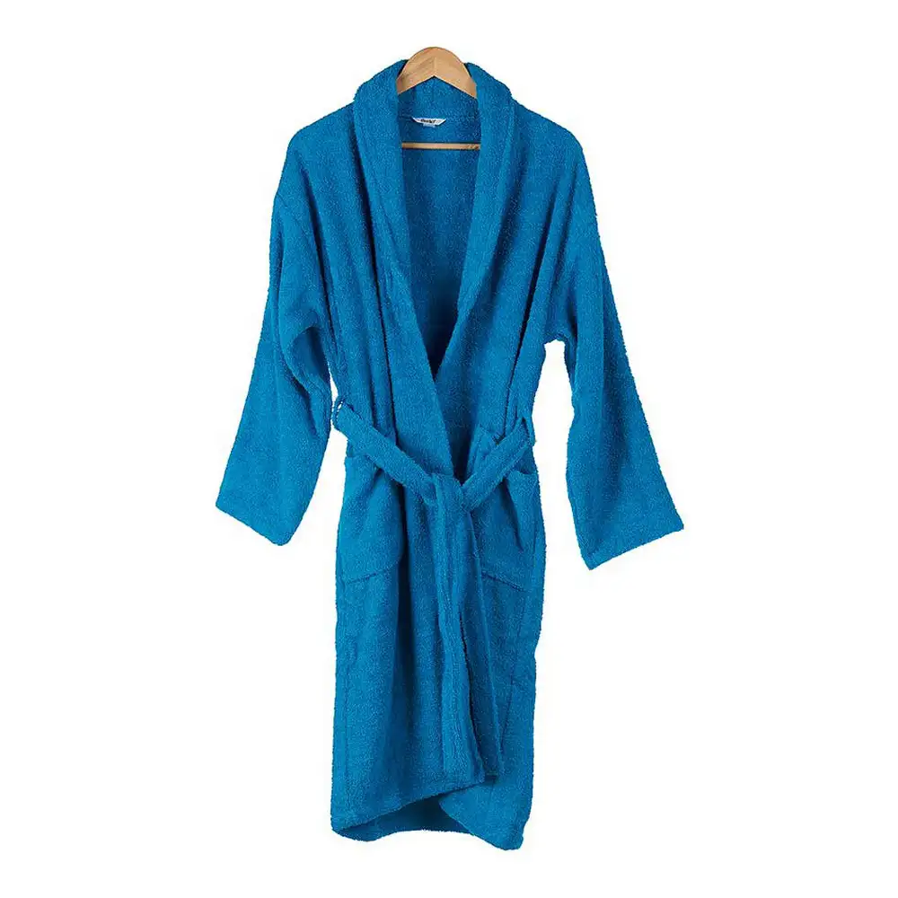 Peignoir de bain bleu l xl _3698. DIAYTAR SENEGAL - Où la Qualité est Notre Engagement. Explorez notre boutique en ligne pour découvrir des produits conçus pour vous apporter satisfaction et plaisir.