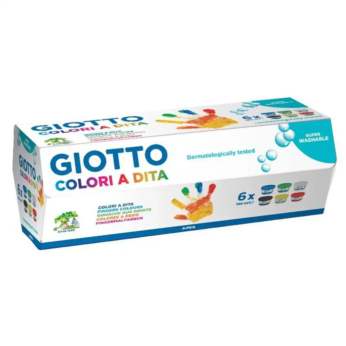 Peinture pour doigts giotto multicouleur 6 pieces 100 ml_9778. Entrez dans le Monde Éclectique de DIAYTAR SENEGAL. Explorez nos catégories et dénichez des trésors qui reflètent la richesse et l'authenticité du Sénégal.