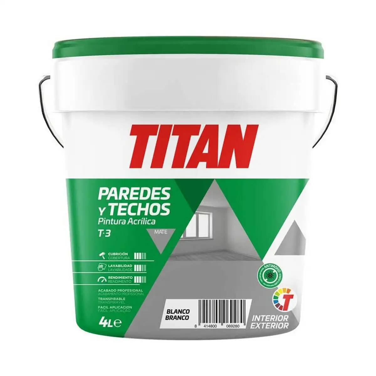 Peinture titan 123000304 blanc 4 l_2331. DIAYTAR SENEGAL - Où Chaque Produit a son Histoire. Découvrez notre gamme de produits, chacun portant en lui le récit de l'artisanat et de la passion, pour vous offrir une expérience de shopping authentique.