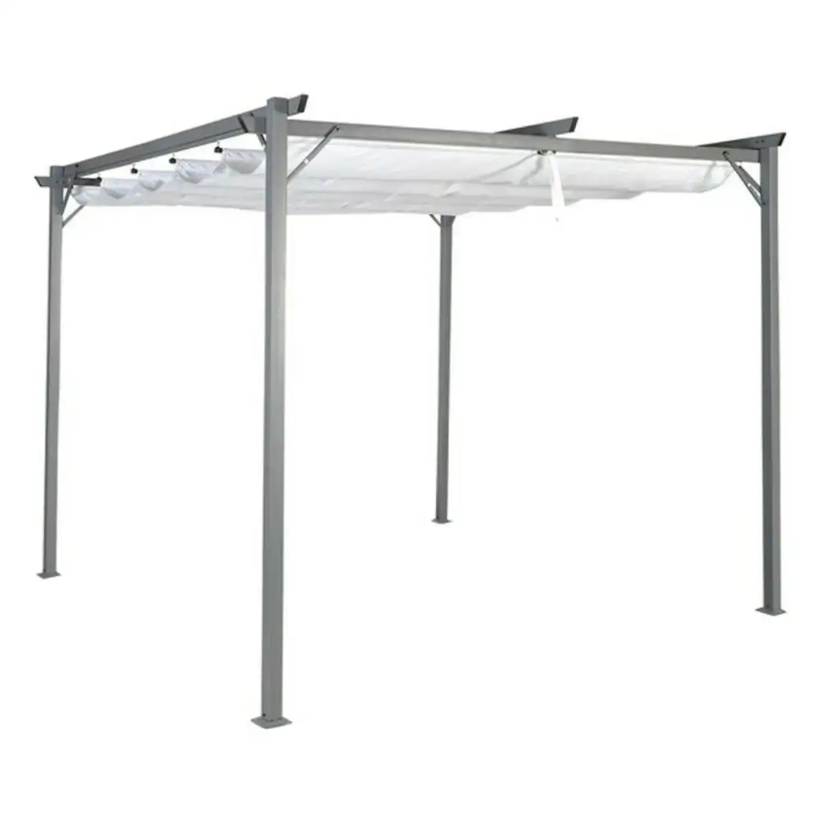 Pergola dkd home decor mb 179021 290 x 290 x 230 cm acier metal plastique_2070. DIAYTAR SENEGAL - Votre Passage vers le Chic et l'Élégance. Naviguez à travers notre boutique en ligne pour trouver des produits qui ajoutent une touche sophistiquée à votre style.