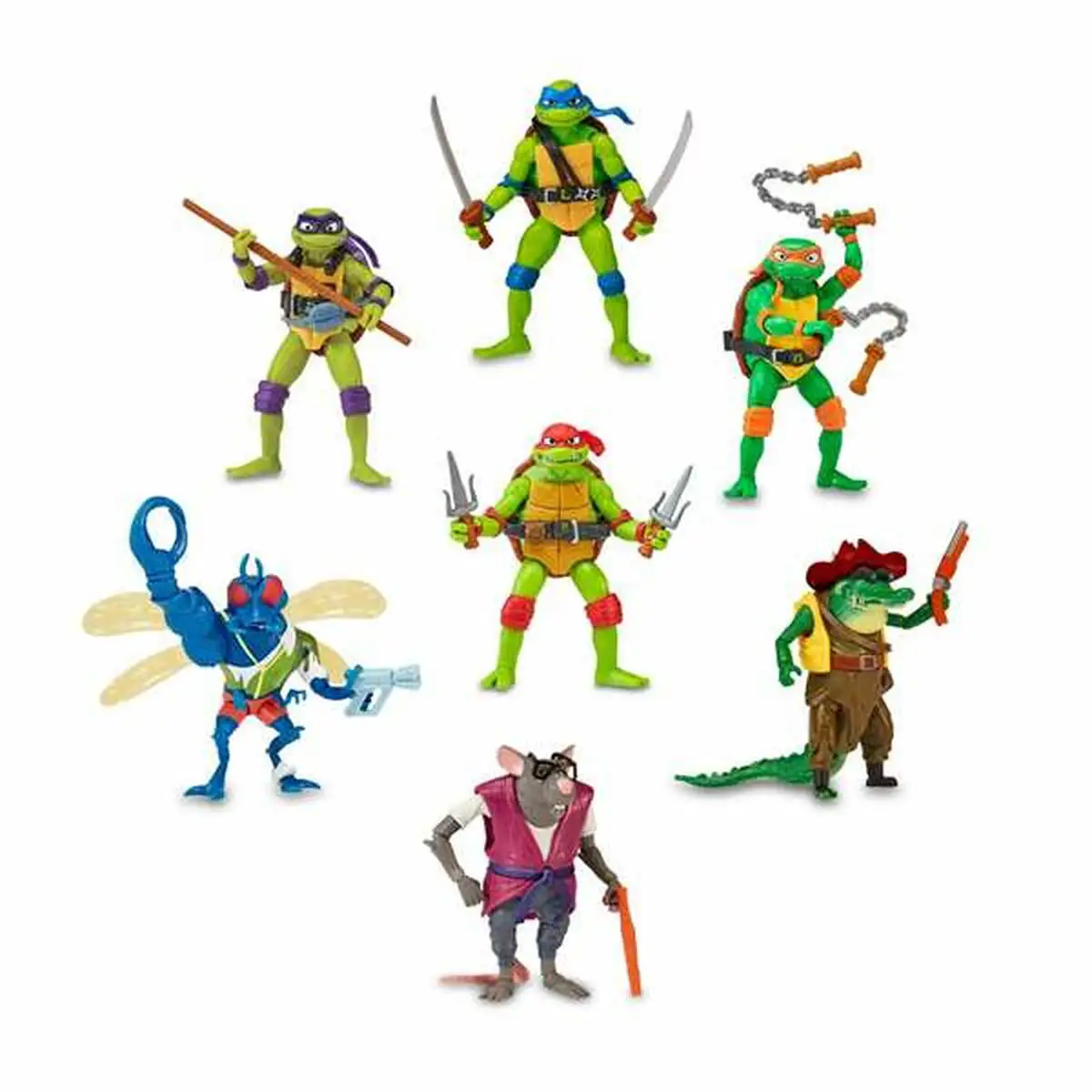 Personnage articule teenage mutant ninja turtles 7 cm_3324. DIAYTAR SENEGAL - Où Choisir est un Plaisir Responsable. Parcourez notre catalogue et choisissez des produits qui incarnent notre engagement envers des pratiques durables et éthiques.