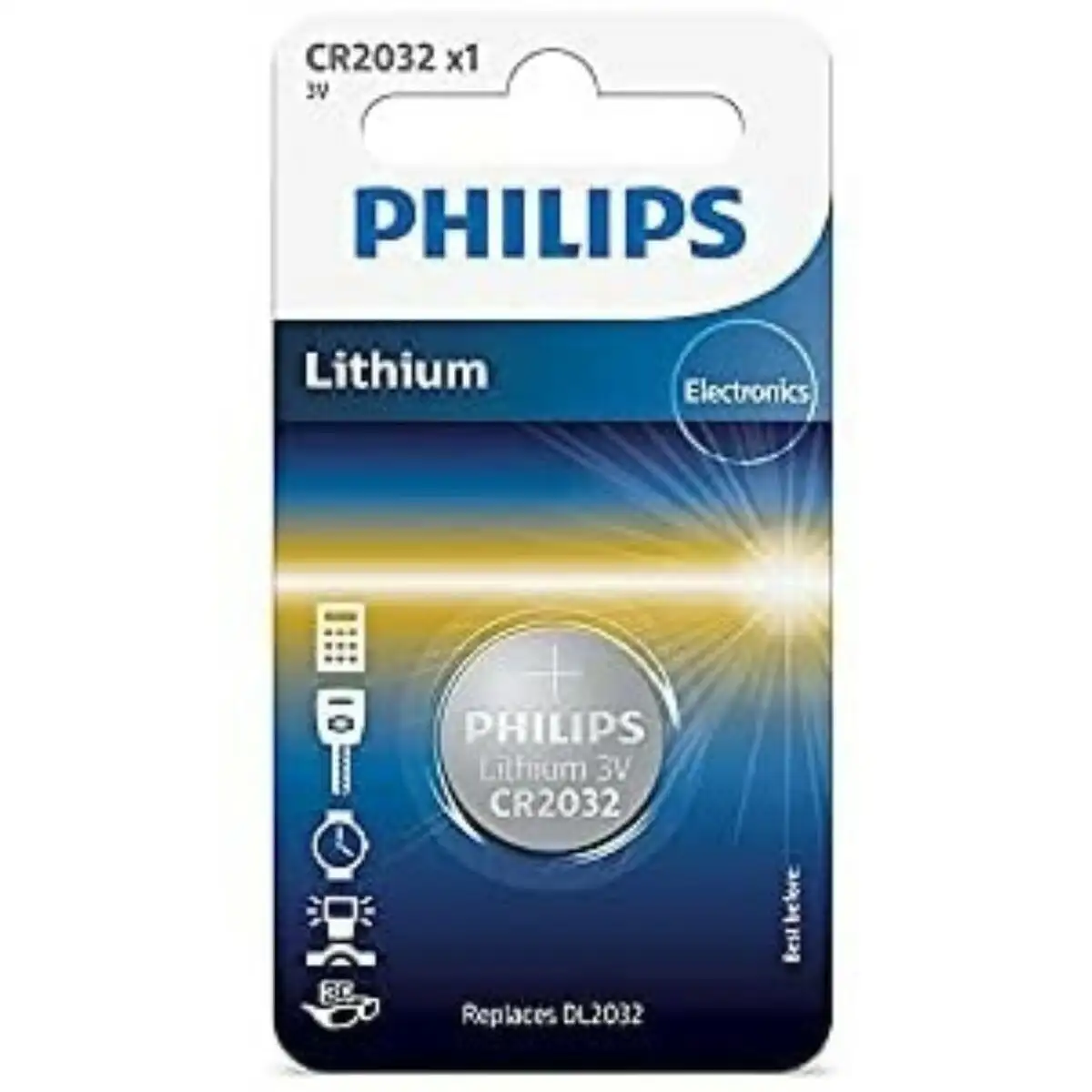 Pile Bouton au Lithium Philips CR2032 - DIAYTAR SÉNÉGAL