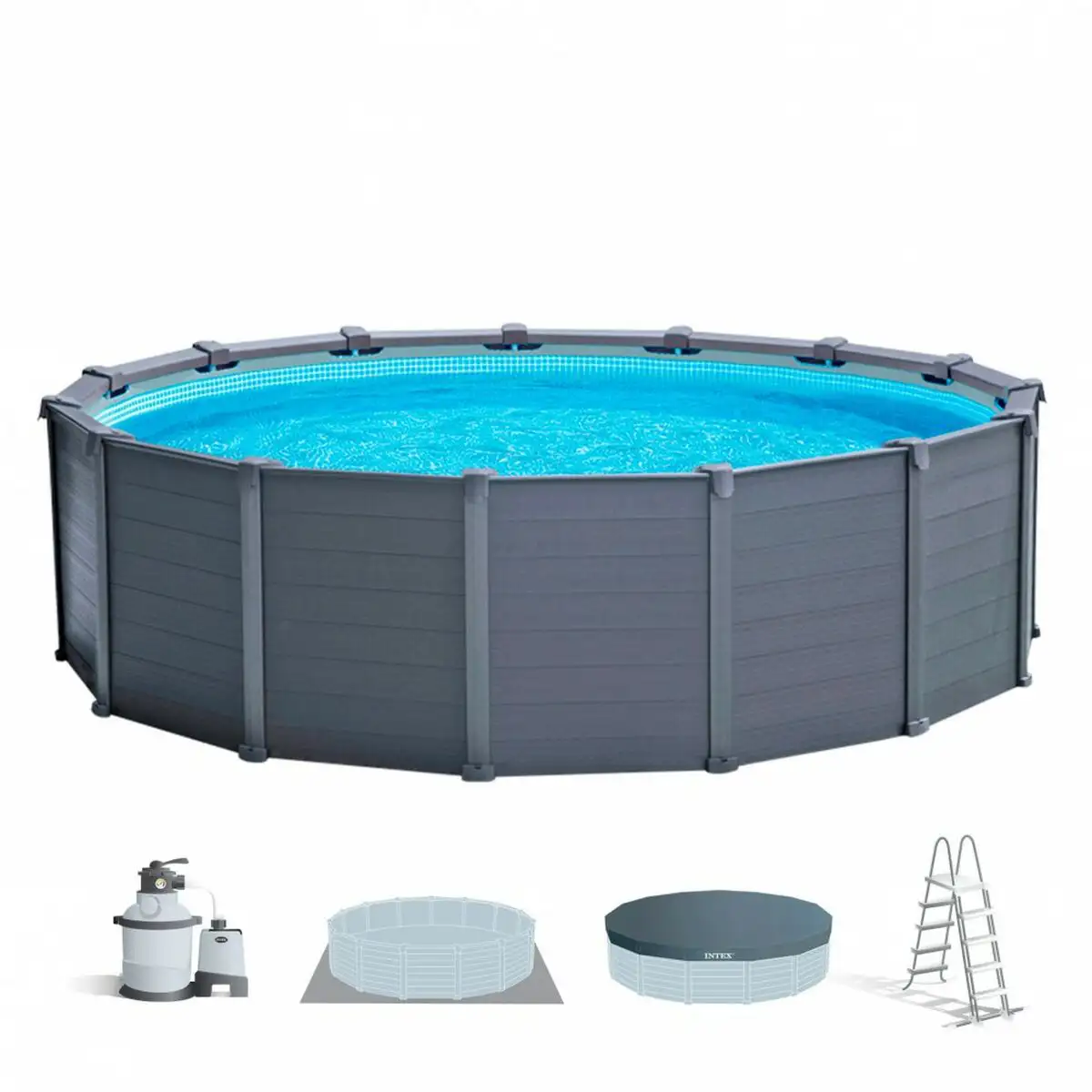 Piscine demontable intex 478 x 124 x 478 cm_8052. DIAYTAR SENEGAL - Où Choisir Devient un Plaisir. Découvrez notre boutique en ligne et choisissez parmi une variété de produits qui satisferont tous vos besoins.