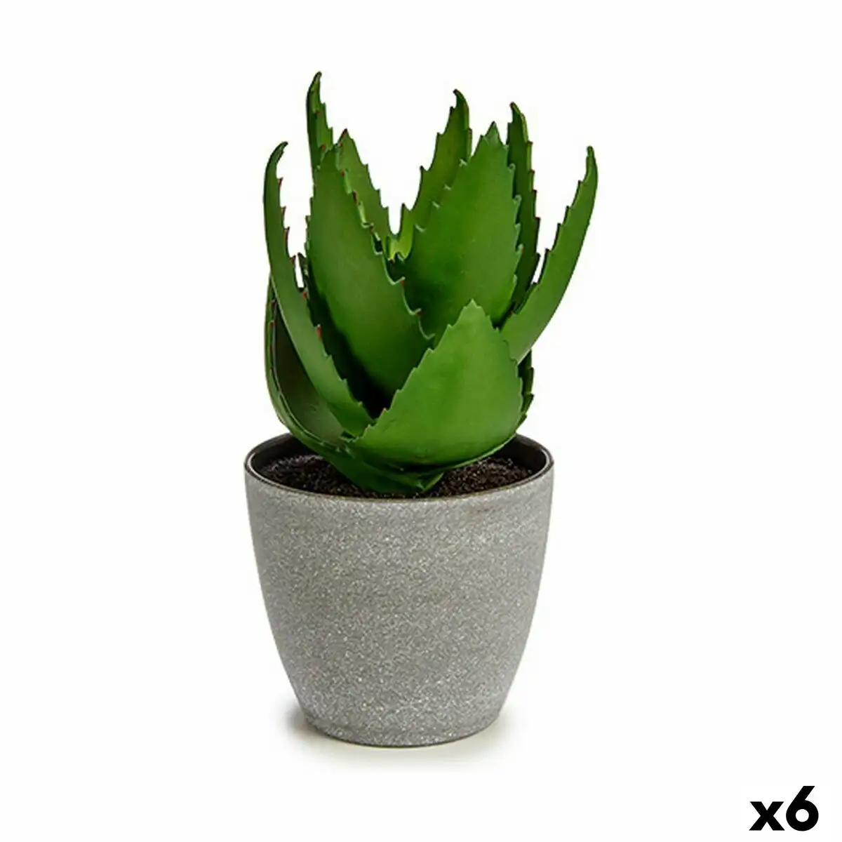 Plante decorative aloe vera 15 x 23 5 x 15 cm gris vert plastique 6 unites _1066. DIAYTAR SENEGAL - Votre Portail Vers l'Exclusivité. Explorez notre boutique en ligne pour découvrir des produits uniques et raffinés, conçus pour ceux qui recherchent l'excellence.