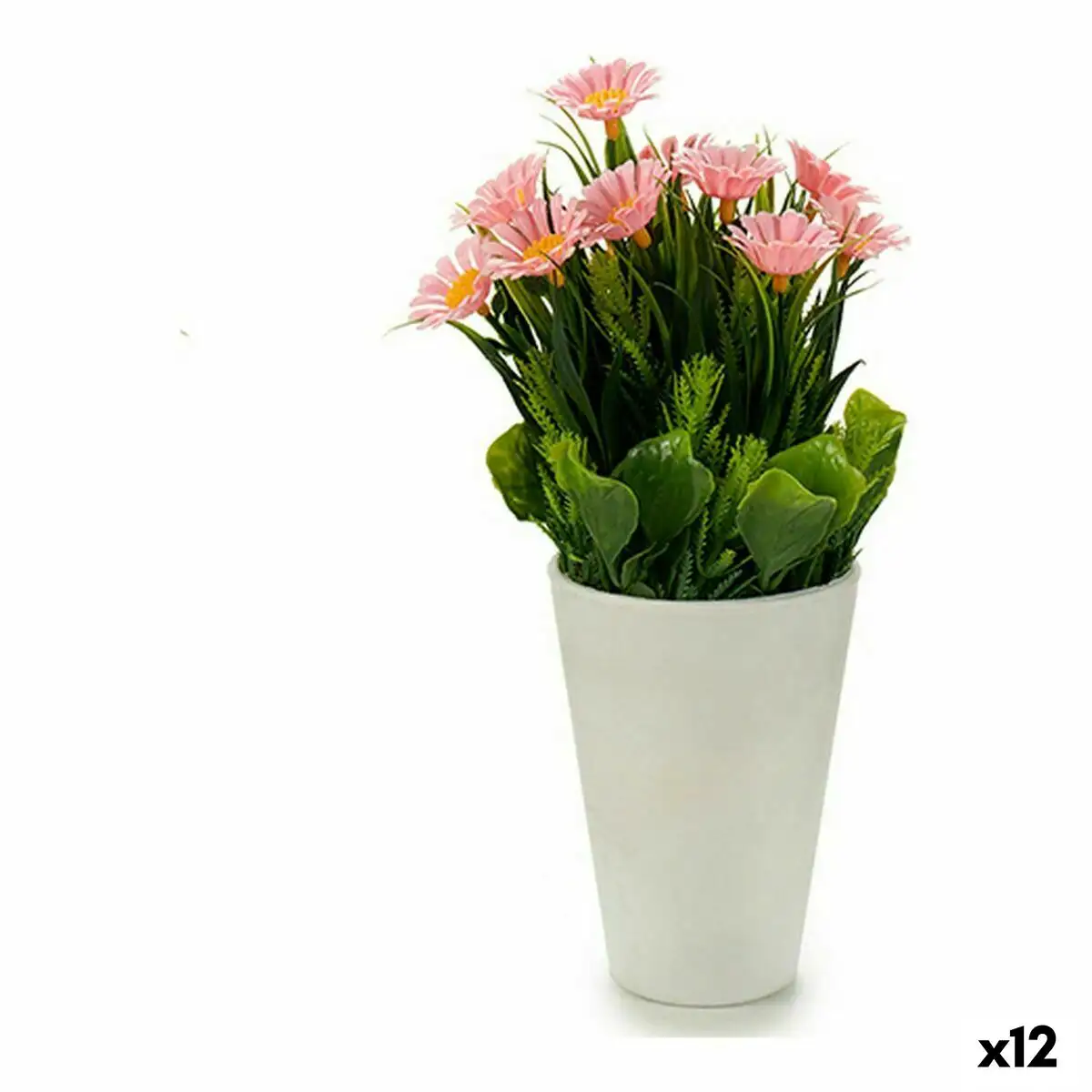 Plante decorative marguerite jaune blanc rose lila plastique 12 x 21 x 12 cm 12 unites _8974. DIAYTAR SENEGAL - Votre Boutique en Ligne, Votre Histoire. Explorez notre sélection et découvrez des produits qui reflètent votre parcours et vos aspirations, un achat à la fois.