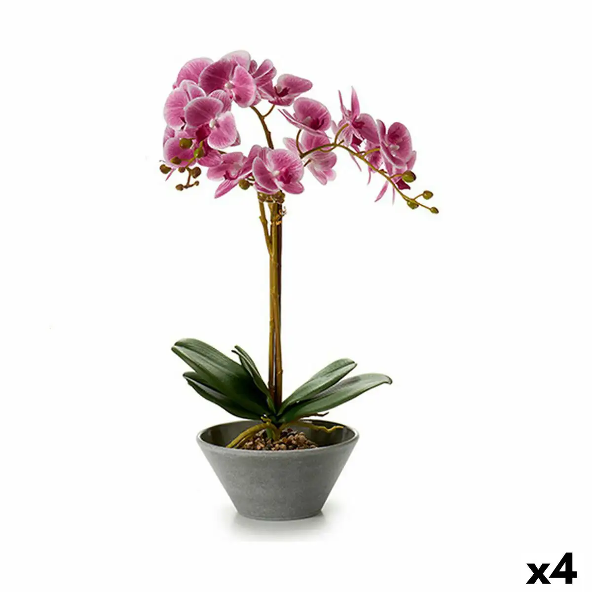 Plante decorative orchidee 16 x 48 x 28 cm plastique 4 unites _8837. DIAYTAR SENEGAL - Où Choisir est un Acte d'Amour pour le Sénégal. Explorez notre boutique en ligne et choisissez des articles qui célèbrent la culture et l'artisanat du pays.