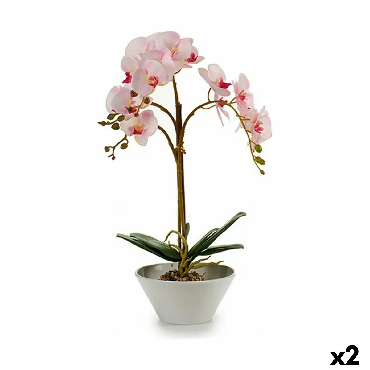 Plante decorative orchidee plastique 20 x 60 x 28 cm 2 unites _6579. DIAYTAR SENEGAL - L'Art de Choisir, l'Art de Vivre. Explorez notre univers de produits soigneusement sélectionnés pour vous offrir une expérience shopping riche et gratifiante.