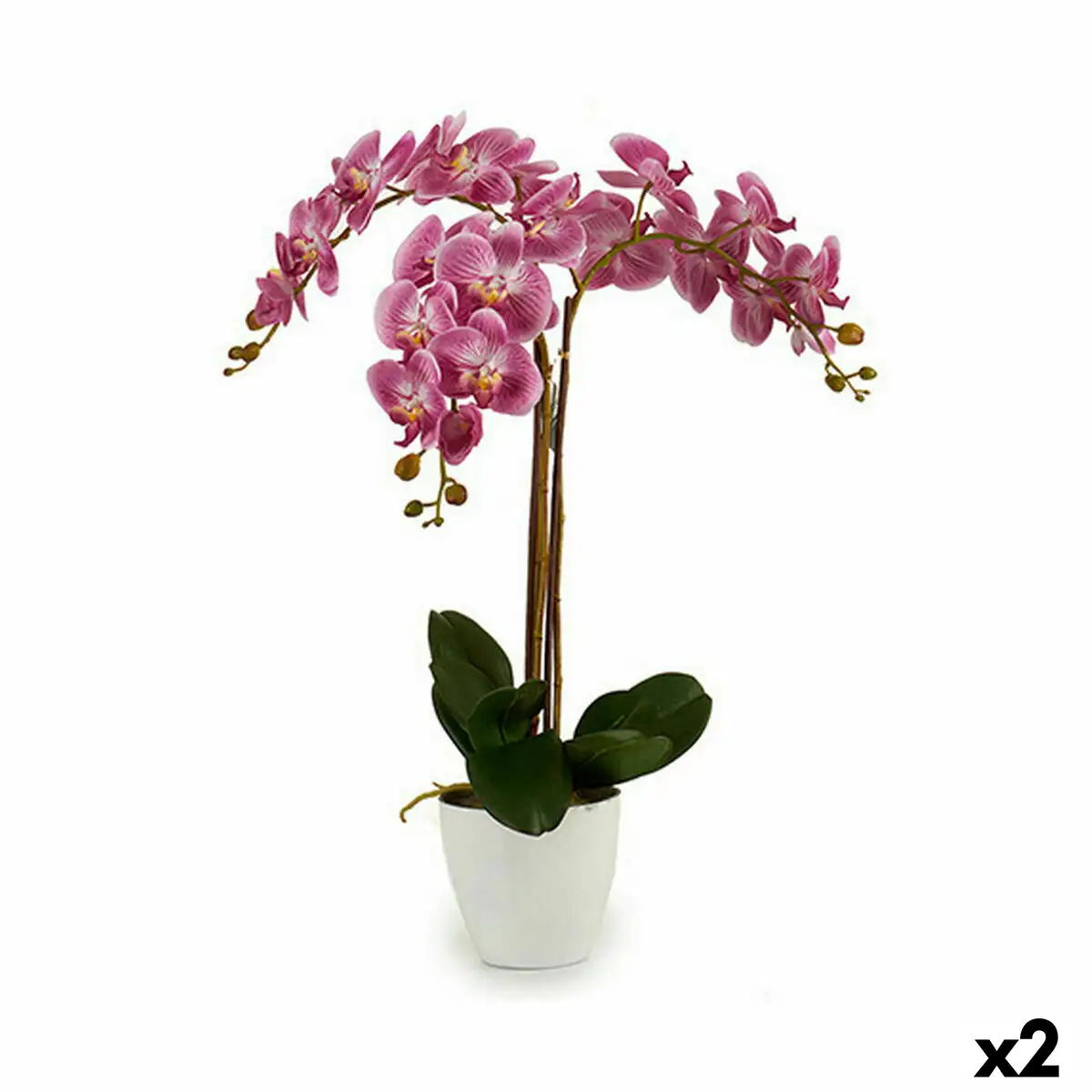 Plante decorative orchidee plastique 30 x 80 x 40 cm 2 unites _6177. Bienvenue chez DIAYTAR SENEGAL - Votre Porte d'Accès à la Diversité. Découvrez notre boutique en ligne et choisissez parmi une pléthore d'articles qui célèbrent la richesse culturelle du Sénégal et au-delà.