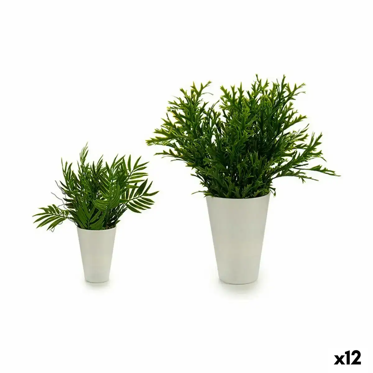 Plante decorative plastique 13 x 25 x 13 cm blanc vert 12 unites _2700. DIAYTAR SENEGAL - Votre Plateforme pour un Shopping Inspiré. Explorez nos offres variées et découvrez des articles qui stimulent votre créativité et embellissent votre vie.