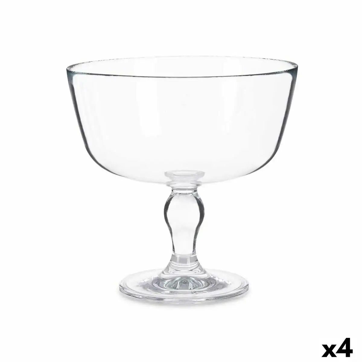 Plat a tarte petite patisserie transparent verre 22 5 x 22 5 x 22 5 cm 4 unites _4898. DIAYTAR SENEGAL - Où l'Élégance se Mêle à l'Authenticité. Naviguez à travers notre boutique en ligne et choisissez des produits qui incarnent le style et la tradition du Sénégal.