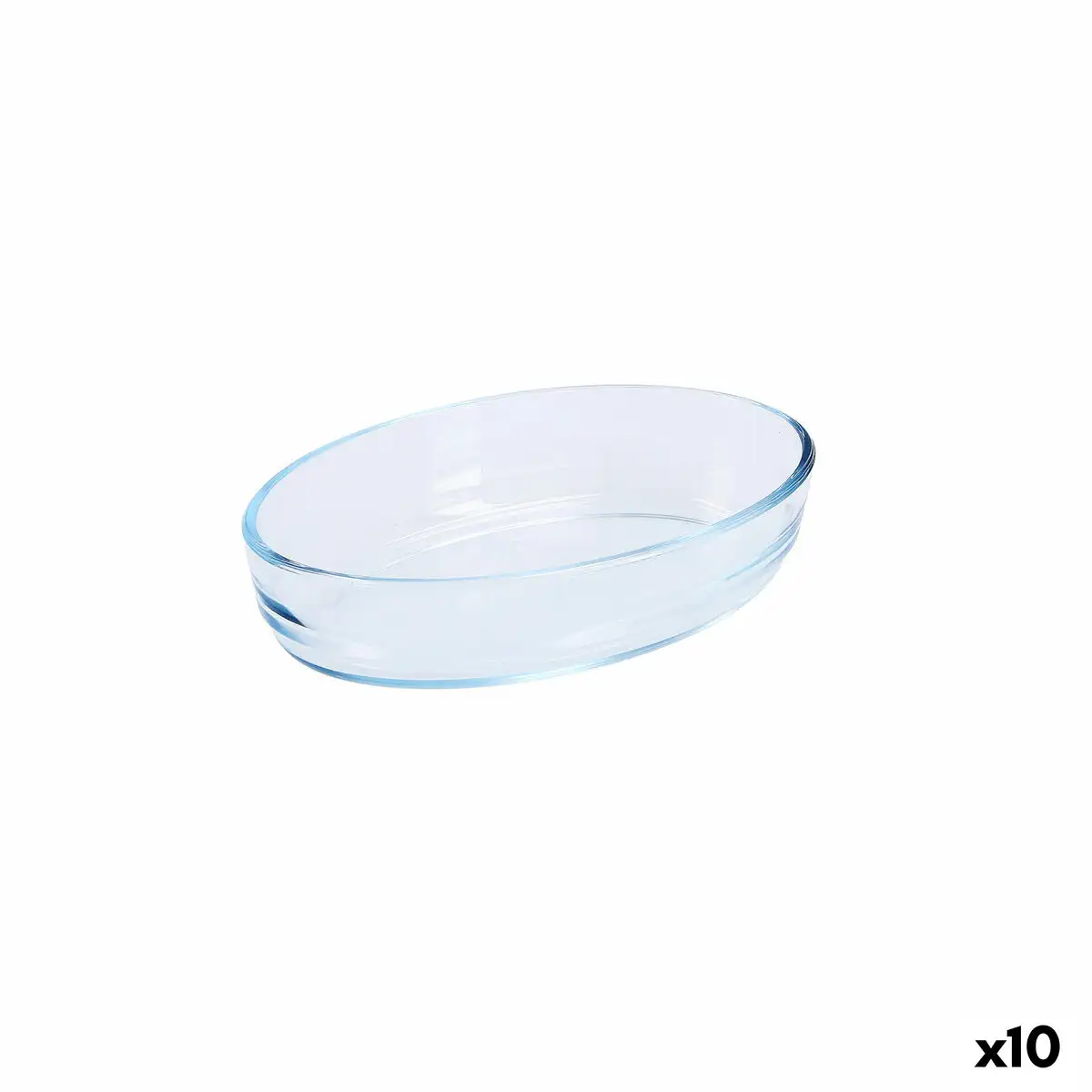 Plat de four pyrex classic ovale 35 x 24 x 7 cm transparent verre