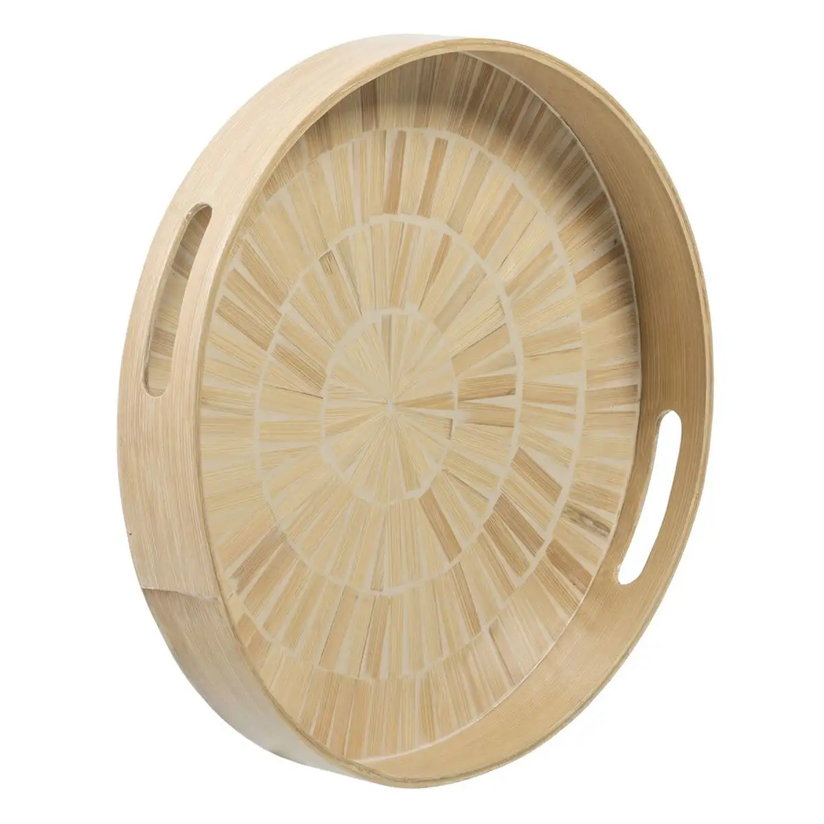 Plateau aperitif beige bambou 35 x 35 x 5 cm bois mdf_7988. DIAYTAR SENEGAL - Où Chaque Produit est une Promesse de Qualité. Explorez notre boutique en ligne et choisissez des produits qui répondent à vos exigences élevées.