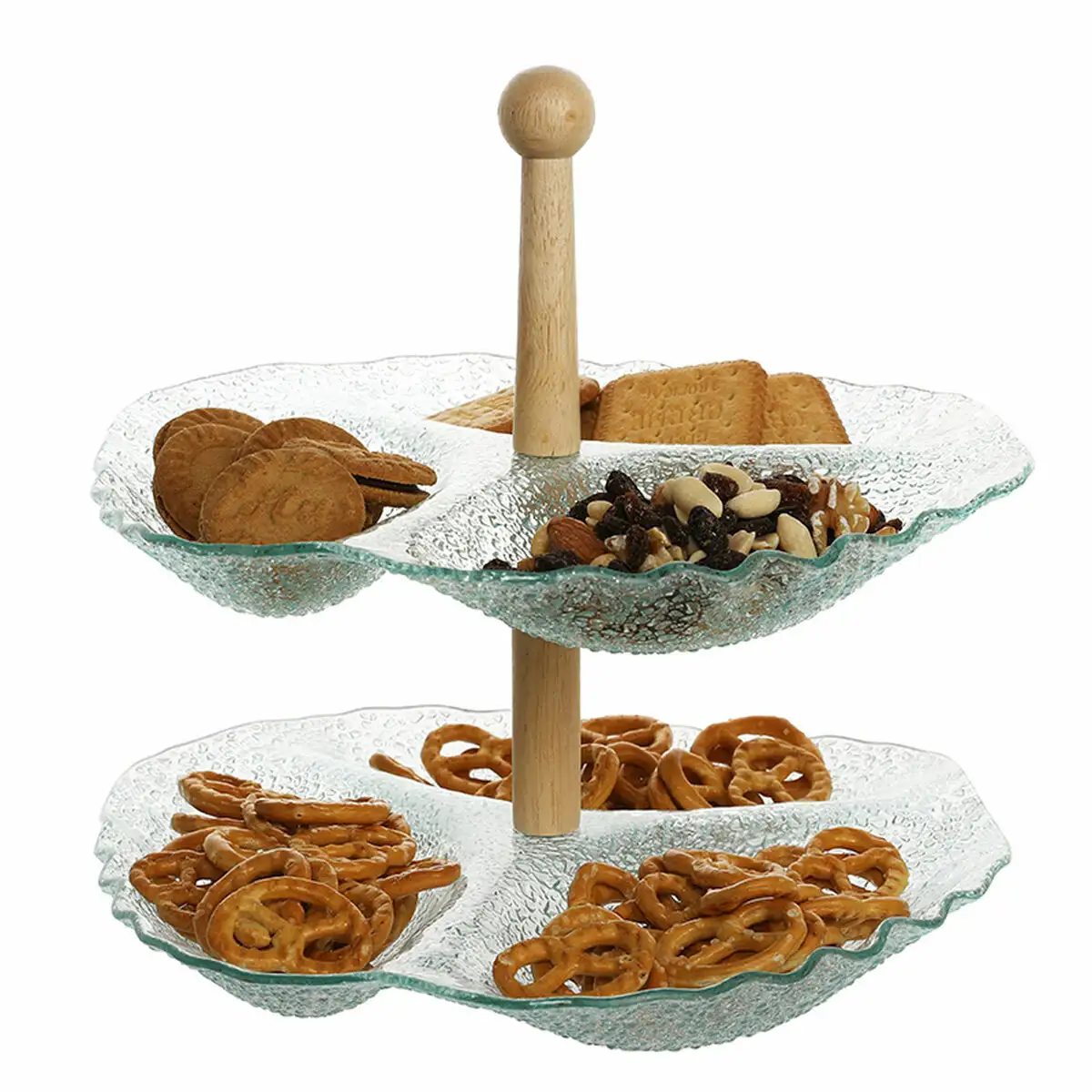 Plateau aperitif dkd home decor 26 x 26 x 35 cm verre naturel transparent avec relief_8978. Bienvenue sur DIAYTAR SENEGAL - Où Choisir est un Voyage Sensoriel. Plongez dans notre catalogue et trouvez des produits qui éveillent vos sens et embellissent votre quotidien.