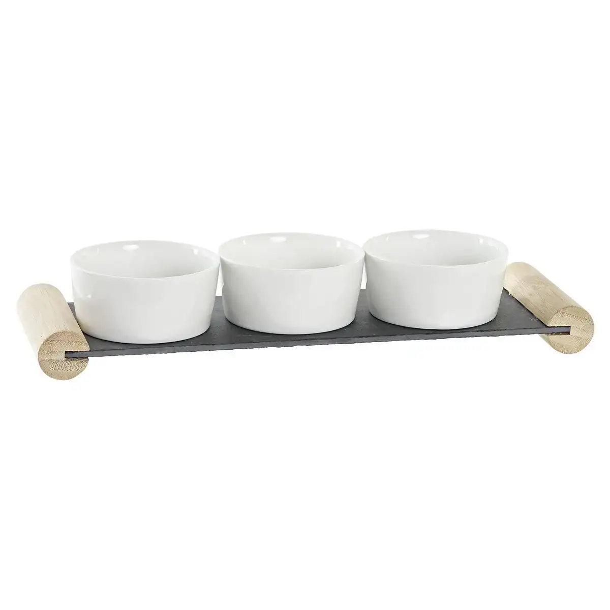 Plateau aperitif dkd home decor blanc noir gres ardoise 33 x 10 x 5 8 cm_1659. DIAYTAR SENEGAL - Votre Passage vers l'Exceptionnel. Explorez notre boutique en ligne, où chaque produit est choisi avec soin pour offrir une expérience de shopping inoubliable.