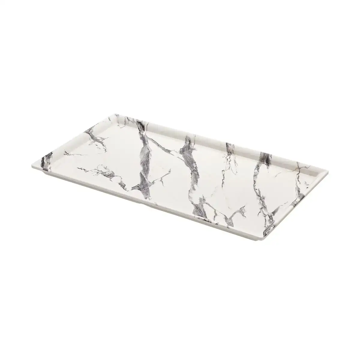 Plateau rectangulaire melamine 43 x 25 x 2 cm _8534. DIAYTAR SENEGAL - Où Chaque Produit est une Histoire à Raconter. Découvrez notre sélection de produits qui vous permettent de créer votre propre récit à travers vos achats.