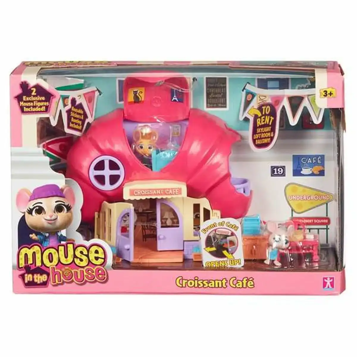 Playset bandai mouse in the house croissant cafe 24 16 x 8 cm_8543. Bienvenue chez DIAYTAR SENEGAL - Là où les Désirs Prendent Vie. Explorez notre boutique en ligne et laissez-vous séduire par des articles qui font écho à vos aspirations et à votre style unique.