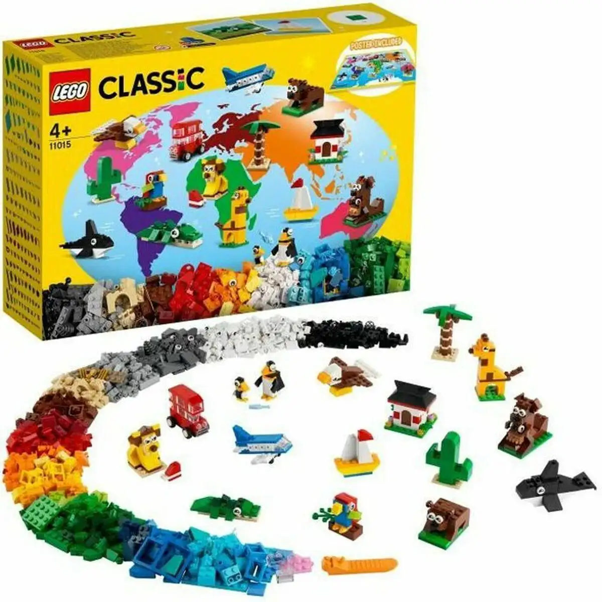 Playset lego 11015 classic creative bricks around the world 15 pieces _3888. DIAYTAR SENEGAL - Votre Passage vers l'Éclat et la Beauté. Explorez notre boutique en ligne et trouvez des produits qui subliment votre apparence et votre espace.