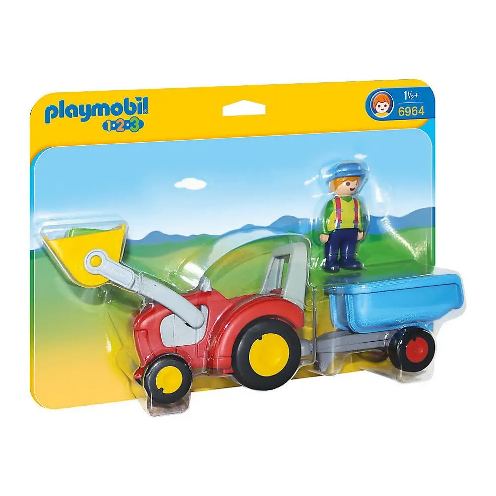 Playset playmobil 1 2 3 tractor with trailer 6964_7359. DIAYTAR SENEGAL - Où Choisir est une Découverte. Parcourez notre catalogue et trouvez des articles qui éveillent votre curiosité et enrichissent votre expérience shopping.