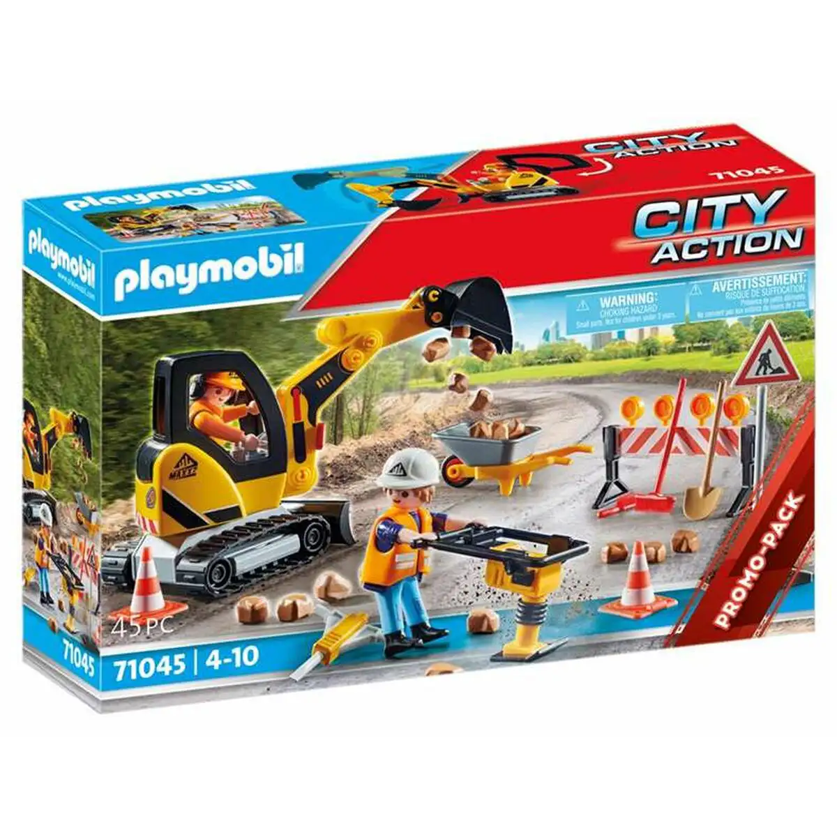 Playset playmobil city action road construction 45 pieces 71045_9769. Entrez dans le Monde Éclectique de DIAYTAR SENEGAL. Explorez nos catégories et dénichez des trésors qui reflètent la richesse et l'authenticité du Sénégal.