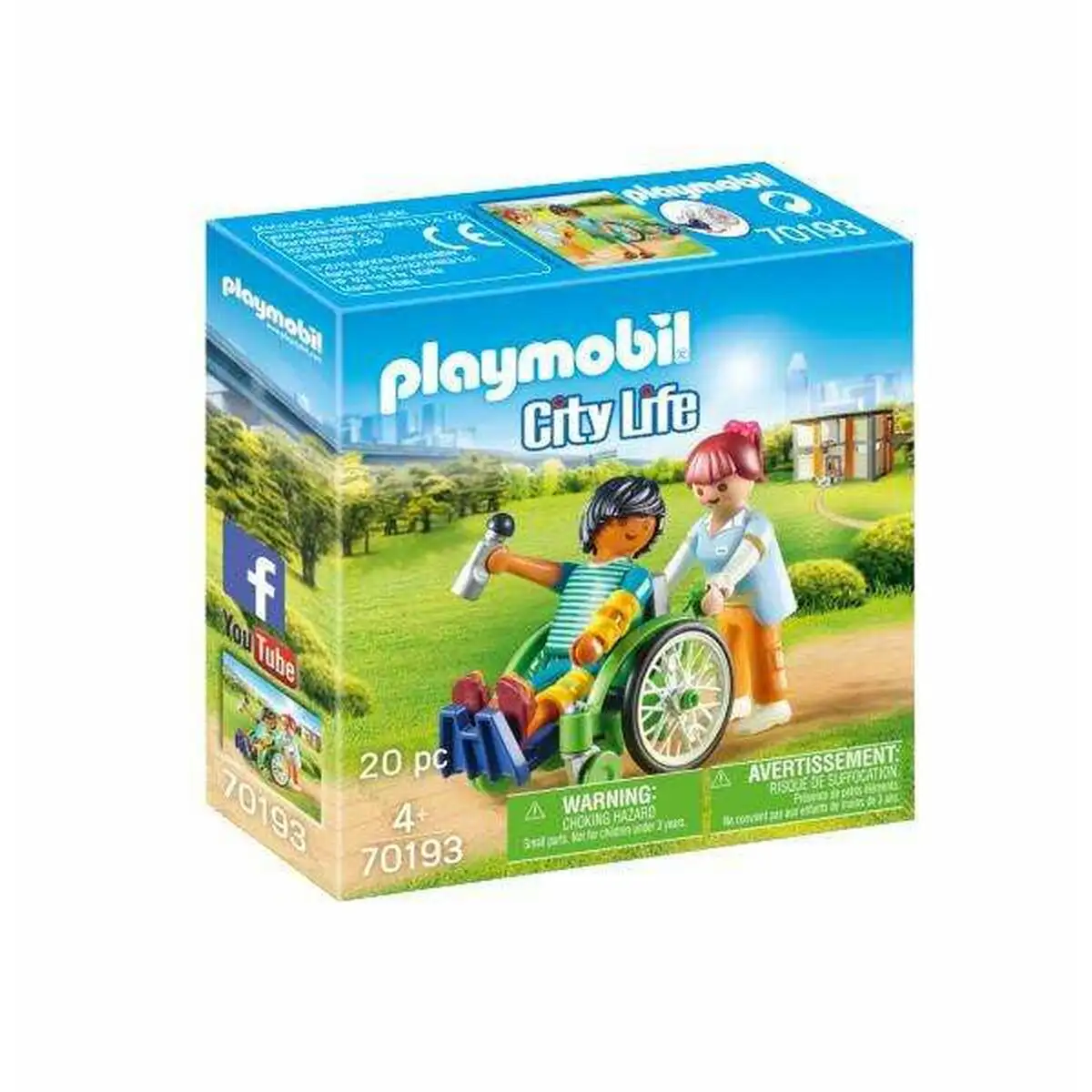 Playset playmobil city life patient in wheelchair 20 pieces_2226. Bienvenue chez DIAYTAR SENEGAL - Où Chaque Achat Fait une Différence. Découvrez notre gamme de produits qui reflètent l'engagement envers la qualité et le respect de l'environnement.