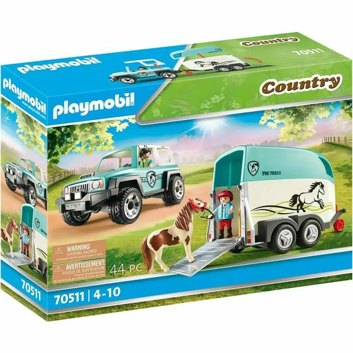 Playset playmobil country poney remorque 70511 44 pcs _3997. DIAYTAR SENEGAL - Là où l'Élégance Devient un Mode de Vie. Naviguez à travers notre gamme et choisissez des produits qui apportent une touche raffinée à votre quotidien.