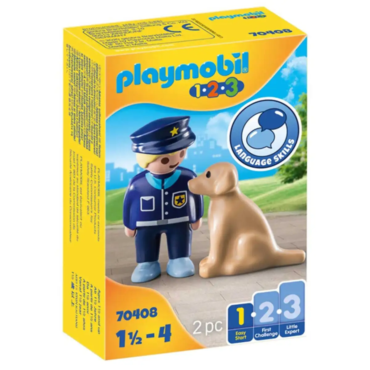 Playset police with dog 1 easy starter playmobil 70408 2 pcs _4862. DIAYTAR SENEGAL - Là où Chaque Produit a son Histoire. Découvrez notre gamme de produits, chacun portant en lui le récit de l'artisanat et de la passion, pour vous offrir une expérience de shopping authentique.