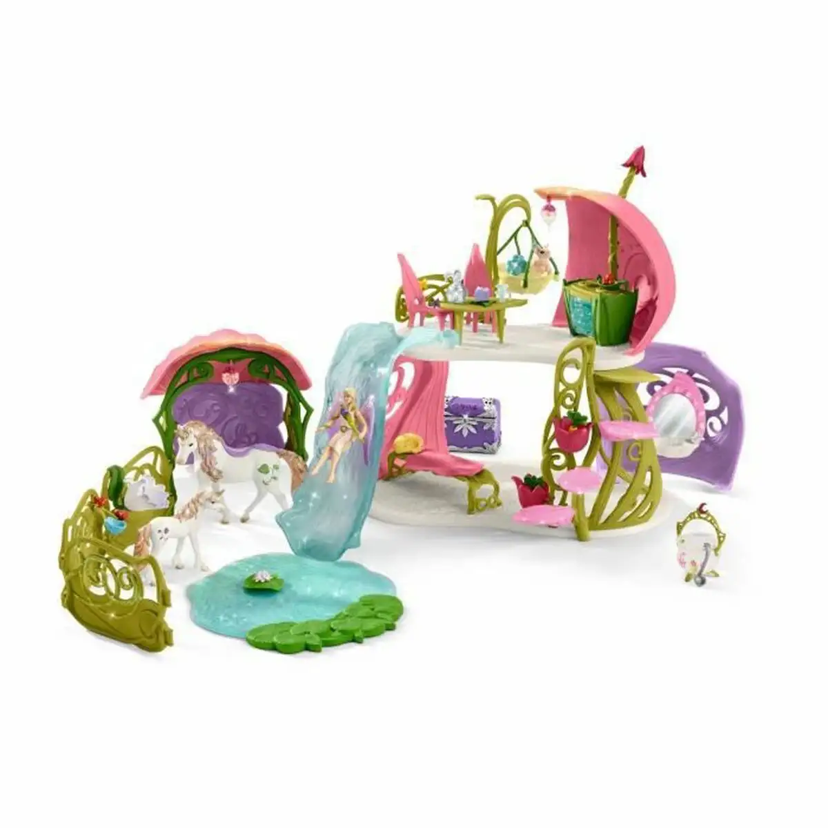 Playset schleich glittering flower house with unicorns lake and stable cheval plastique_1737. DIAYTAR SENEGAL - Là où les Possibilités sont Infinies. Parcourez nos catégories et laissez-vous séduire par des produits qui enrichiront votre quotidien, du pratique à l'esthétique.