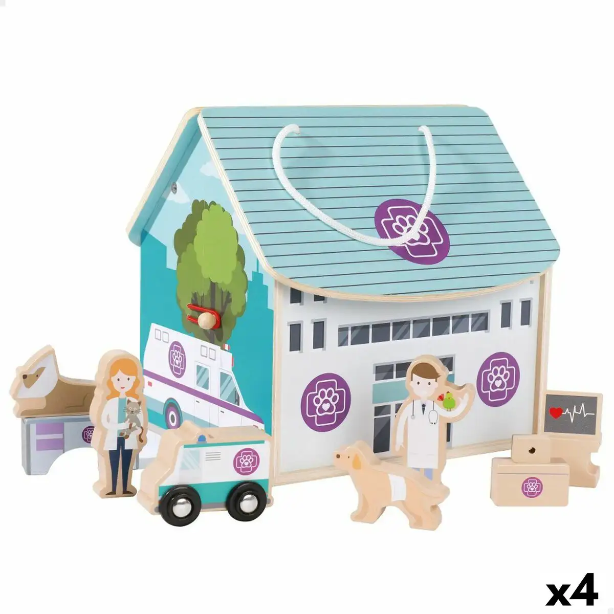 Playset woomax veterinaire 19 x 18 x 19 cm 9 pieces 4 unites_3176. DIAYTAR SENEGAL - Où l'Élégance Rencontré l'Accessibilité. Parcourez notre catalogue et trouvez des produits qui apportent une touche de sophistication à votre vie quotidienne sans compromettre votre budget.